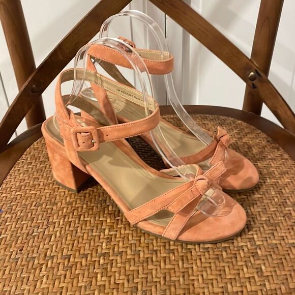 Vionic Rosabel pink suede bow tie heels size 7 - Picture 9 of 13